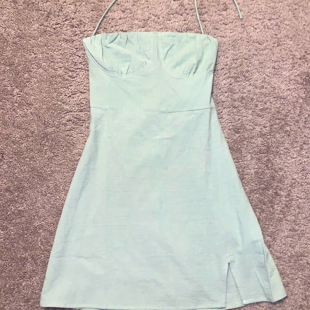 Super cute mint green mini dress